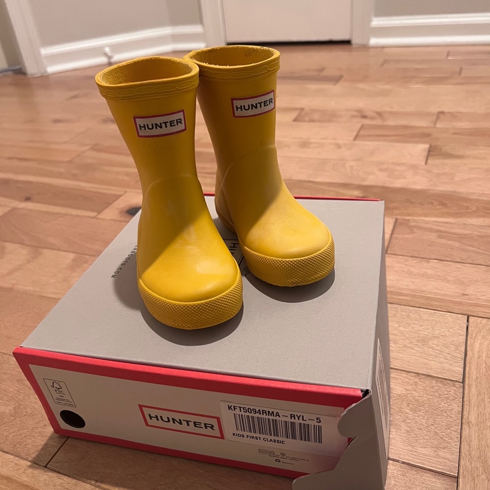 Hunter Kids' Classic Yellow Boots